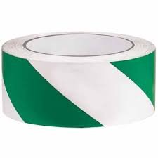 Sponsored Ad - Floor Marking Social Distancing Safety Tape – Define Boundaries with Confidence 48mmx 17metres, (Green/White)