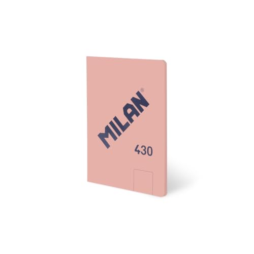 MILAN® Libreta A5 encolada, 48 hojas blancas de 95 gr/m², colección 430 since 1918, rosa