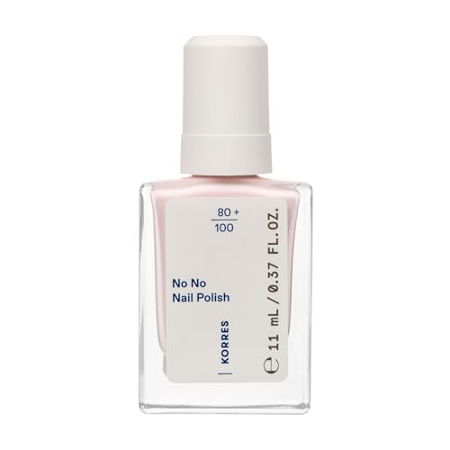 KORRES No No Nail Polish 17 Creamy Pink - smalto vegano 10-free con effetto gel, elevata coprenza e brillantezza, resistente alle scheggiature, 11 ml