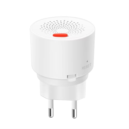 Tuesoa Tuya WIFI Sensor de Gas Natural Combustible Hogar Inteligente Detector de Alarma de Gas GLP Sensor de Fugas Enchufe de la UE