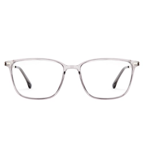 Image of Cyxus Photochromic Blue Light Blocking Glasses for Men Women, Lightweight Square Eyeglasses, UV Protection Transition Sunglasses for Computer Gaming Outdoor Daily Wear 8208iT43