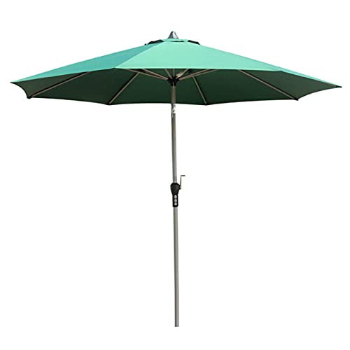 Parasol de terraza de 9 pies contra rayos UV con tejido resistente a la intemperie