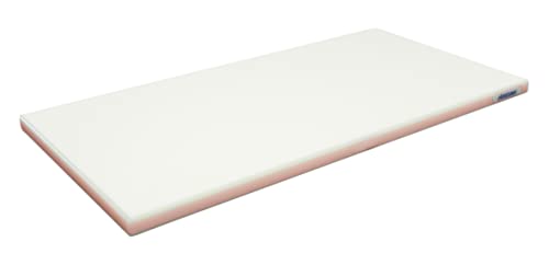 Tabla de cortar rectangular de polietileno rosa 41 x 23 cm miniatura 1