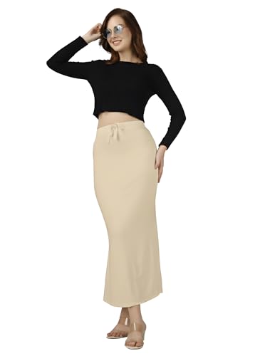 Image of Nexsus Stretchable Saree Shapewear | Petticoat for Women | Cotton Blended | Skirts for Women | Shape Wear Dress for Saree | Available in 80+ Colors and Plus Sizes