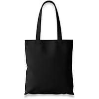 Wonky Line Bolsa de Tela 100% Algodón 38x42cm con Asas Largas