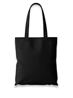 QUALITY & DURABILITY: 38cm x 42cm, made of 100% 5oz natural cotton, lock stitching inside, with compacted stitching throughout, including cross-stitching at the handles for maximum strength allowing the bag to hold up extra bearing capacity, which is...