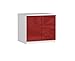 ADGO Star S60 Estensione per un Guardaroba, 60x55x51 cm, Piccolo Armadio Aggiuntivo a Due Ante, Standard per Armadio, Ingrandimento (Rosso Lucido)