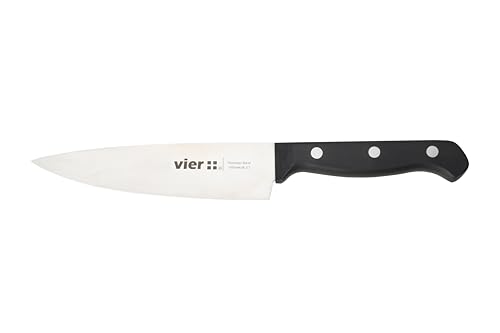 VIER- Cuchillo Cocina, hoja de 16cm (6,3 pulgadas) Resistente al uso intensivo, hosteleria y hogar