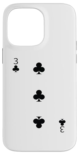 Three (3) of Clubs�|�[�J�[�J�[�h �g�����v �u���b�N�W���b�N�J�[�h �X�}�z�P�[�X iPhone 14 Pro Max �p
