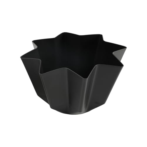 LLHCF Moldes para hornear festivos, 8 crestas radiantes y base extraíble para liberar pasteles sin esfuerzo moldes de aluminio anodizado