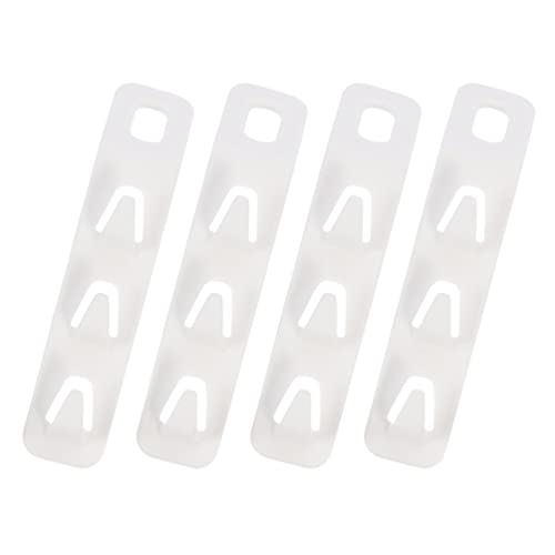 DECHOUS Vêtements Cintre Connecteur Crochet Gain de Place en Cascade Vêtements Crochet Cintre 4 Pièces en Plastique Crochet Extender Clips pour Économiseurs D' Espace Placard Garde- Robe Cover