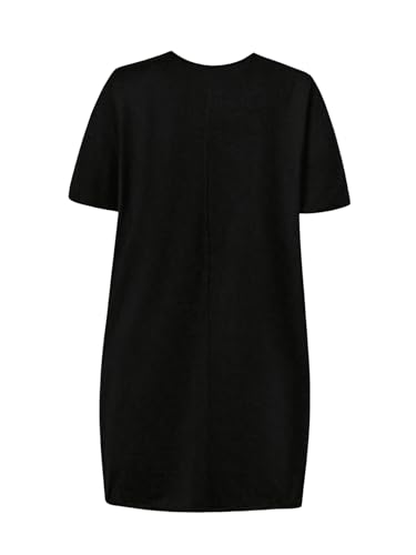SOLY HUX Women's Plus Size T Shirt Dress Half Sleeve Crewneck Loose Summer Dresses2