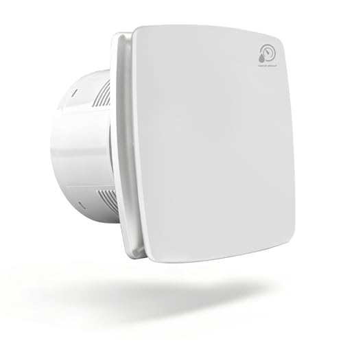 Ø150mm Badlüfter mit Feuchtigkeitssensor & Nachlauf Lüfter Badezimmer Wand