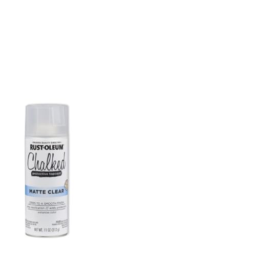 Image of Rust-Oleum Chalked 302599 Ultra Matte Chalky Smooth Finish Spray Paint, MATTE CLEAR, (340 grams /Can)