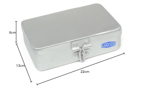 Image of Shiv Aluminium Multi-Purpose Pooja Peti Box (Silver, Size-12 )
