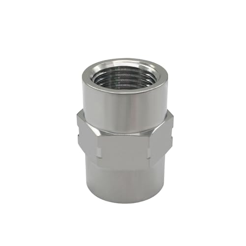 Beduan Stainless Steel Reducing Coupling Adapter 3/4" NPT Female x 1/2" NPT Female Hex Coupler Pipe Fitting for Air Water Gas Oil(Pack of 2) by beduan - Used condition - Image 4