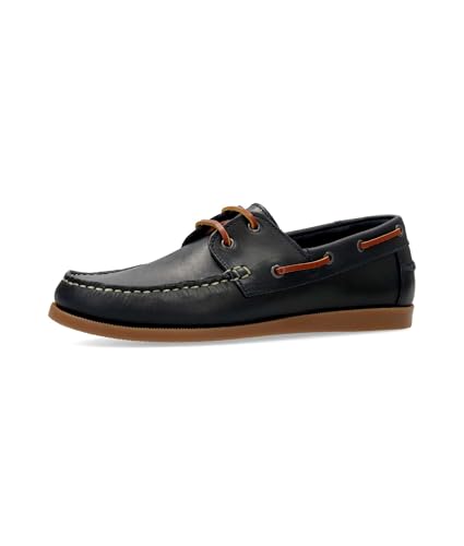 Vanessa Zapato Náutico Piel Confort Hombre - 43, Azul
