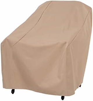 MODERN LEISURE 3134D Basics Outdoor Patio Chair Cover - Water Resistant (33 W x 34 D x 31 H inches), Khaki