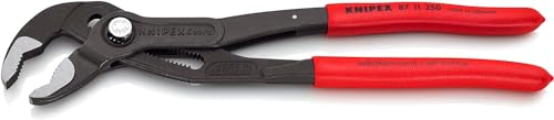 Knipex Cobra...Matic Pinza Regolabile Per Tubi E Dadi Bonderizzata Grigia, Rivestiti In Resina Sintetica Antiscivolo 250 Mm 87 11 250 - 2