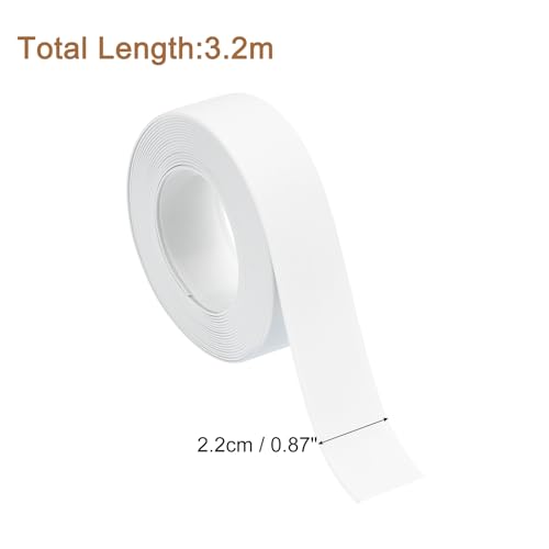 Image of uxcell 4 Rolls White Caulk Sealant Strip Waterproof Self Adhesive 0.87 inch x 10.5Ft Toilet Caulk Tape, Bathtub Caulk Sealing Strip for Kitchen Countertop, Sink, and Floor Edge Protector