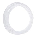 Gatuida Reparaturmaterial Kunststoff Rattan Rund 4,5Mm Weiß für Möbelreparatur und Korbflechten Selbstgemacht Bastelmaterial