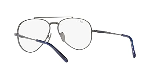 Image of Ray-Ban unisex-adult Rx8225v Aviator Titanium Pilot Prescription Eyewear Frames
