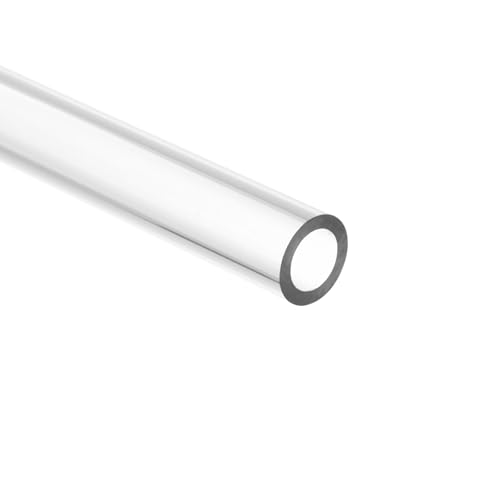 Image of uxcell Clear Rigid Tubing 8mm(5 /16 inch) ID x 12mm(0.47 inch) OD x 1Ft Length Round Plastic Polycarbonate Tube