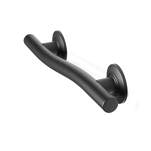 Seachrome 18'' Designer Wave Shaped Shower Grab Bar, Matte Black (Gw-3518-Qcr-Mb) #TOP1
