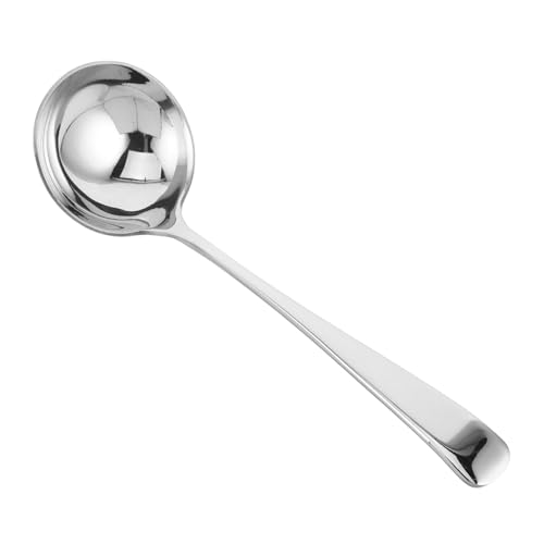 Alipis Soup Spoon For Cooking And Serving: Long Handle Ladle Stainless Steel Gravy Ladle For Soups Stews Hotpot And Professional Kitchen Use