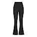 Flare Denim Pants for Women Lightweight Fashion Elastic Waist Stretch Jeans Trouser 2026 Spring Outfits Summer Black