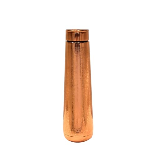 Image of ATTRO Arth Copper Bottle Design Boosts Immunity Leakproof & Lightweight |Anti-Bacterial, BPA Free with Secure Cap for School, Travel, Gym & Work 900ml Carving