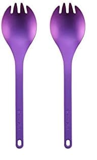 Snow Peak Titanium Spork Purple Set of 2 SCT-004PR Camping Ultralight