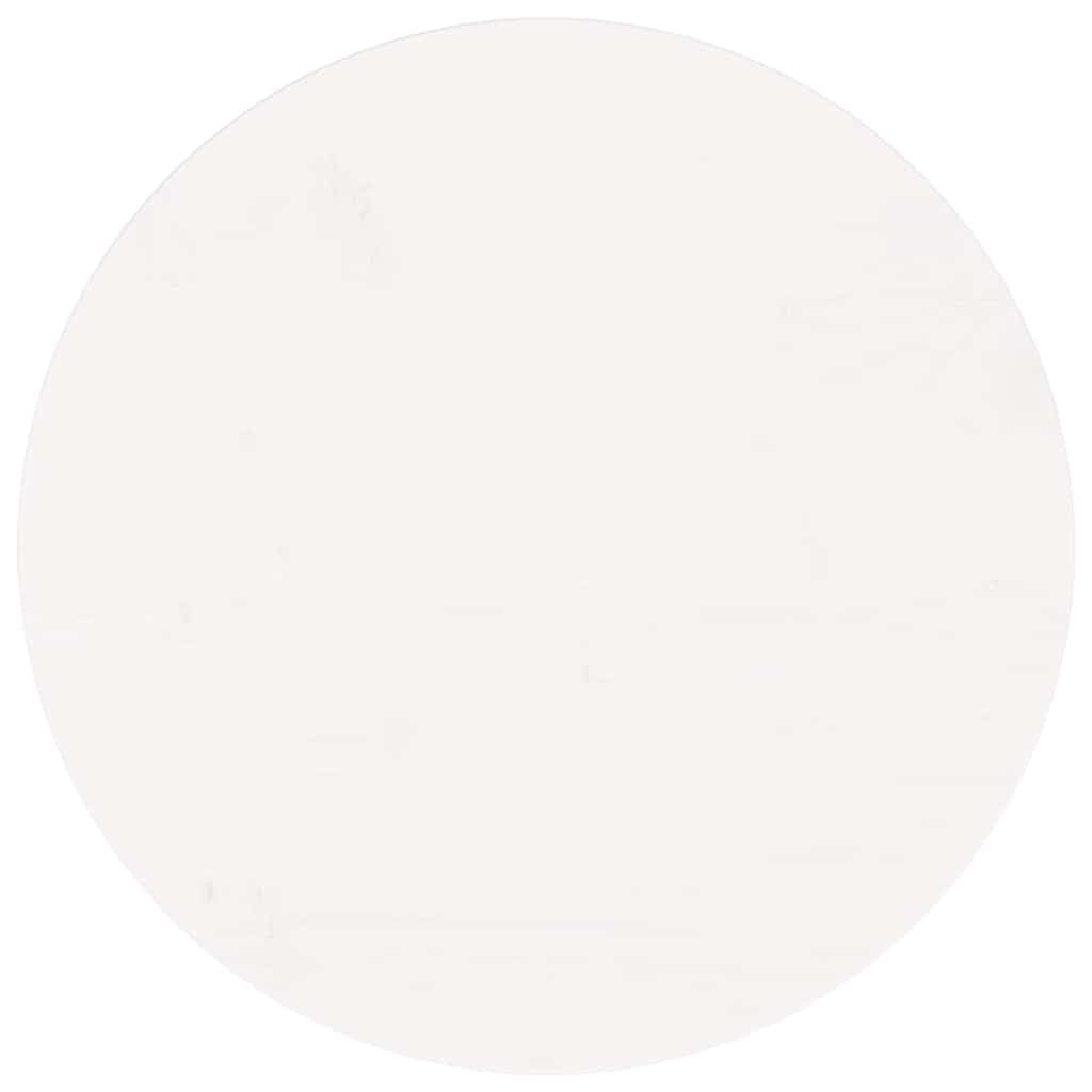 Vidaxl Table Top Round White ?50X3 Cm Solid Wood Pine, White