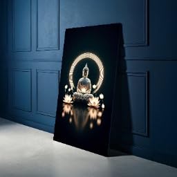 Impresiones espirituales en lienzo de Buda de alta definición y resistencia sin marco