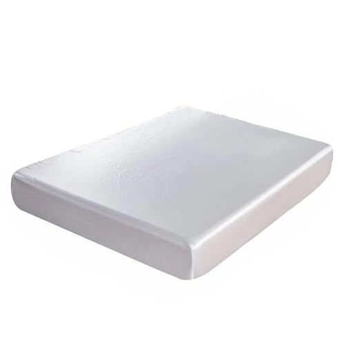 Cubrecolchón Cubrecolchón transpirable Cubrecolchón suave Ropa de cama Sábana plana Lujoso juego de sábanas de tamaño completo Funda protectora de colchón suave sin arrugas Transpirable Sobrecolchon(W
