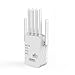 Lullaxx Wifi Extender,Wifi Repeater, Wifi Signal Booster,1200M Dual-Band Enhanced Repeater, Wireless Signal Amplifier, 2.4 & 5.8G High-Power Ap Router.Easy Settings(6-Antenna White)