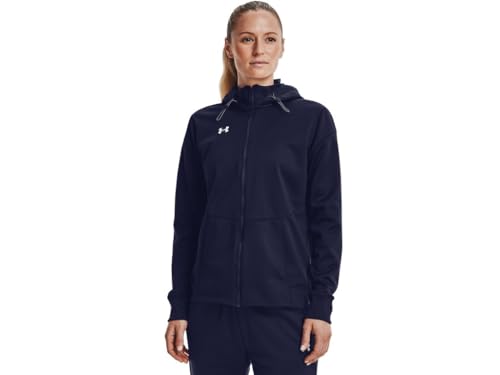Sweat Under Armour Storm femme bleu marine polaire zippée grande taille XXL à capuche