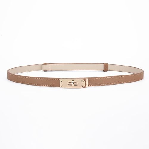 Vintage Women's Waist Belt - Thin Adjustable Decorative Sash Alloy Turn Lock for Dresses, Retro Corset Cincher Belt