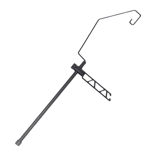 Menolana Camping Lantern Stand Camping Light Pole Hanger Versatile Compact Lamp Stand Hook Lamp Rack for BBQ Hiking Outdoor Activities