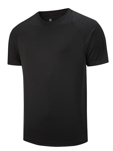 Image of 5 Pack Men's Dry Fit T Shirts Athletic Running Gym Workout Short Sleeve Tee Shirts for Men