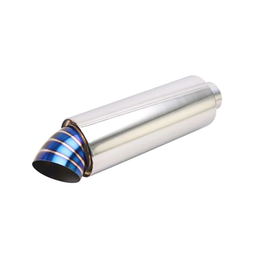 Tuyau de silencieux d'échappement 3'' OD à embout bleu thermique pour circuit