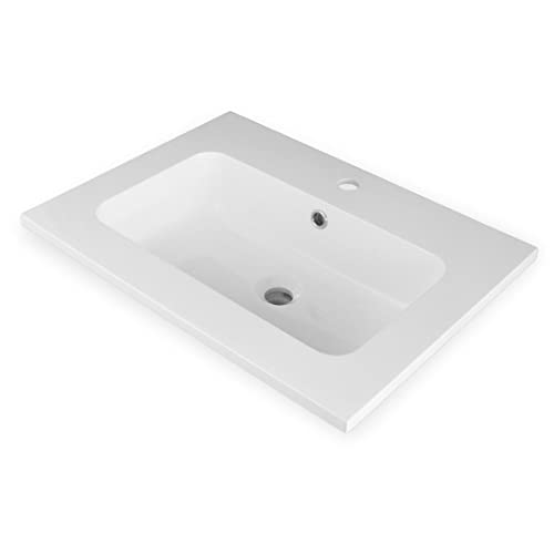 Lavabo ad Incasso in Mineral Marmo 91x46 cm Mobile composizione bagno