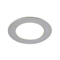 BRILONER – 3er Set LED Einbaustrahler 230V, LED Strahler Badezimmer IP44, Deckenstrahler, Spots, Deckenspots flach, Lichtfarbe einstellbar, Chrom-Matt