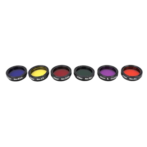 Oculares de telescopio con kit de lentes coloridos Yctze para eliminar reflejos lunares