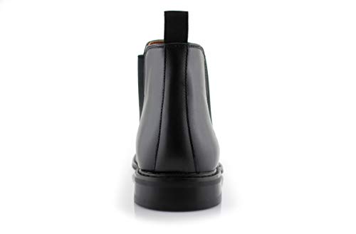 Polar Fox Barrett Mpx806058 Men’s Chelsea Boots Memory Foam Classic Vegan Leather Casual Black Boot #TOP4