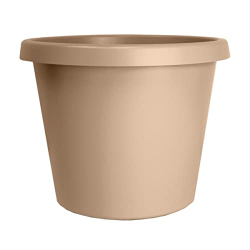The HC Companies Prima Round Plastic Plant Pot w/Rolled Rim
