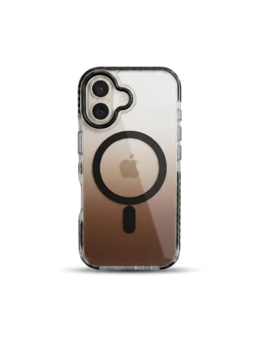 Image of Ahmsal Accessories Studio Slim Gradient Protective Cover Case Compatible with iPhone 16 - Clear & Double Shade Design, Wireless Charging Support