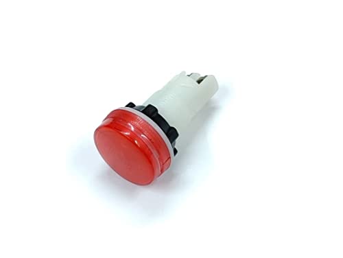 ERH India 1 Pc Red Color Neon Light Bulb Panel Indicator Lamp 220v-240v AC for Industrial Control Systems, Electrical Panels, Automotive Applications etc.