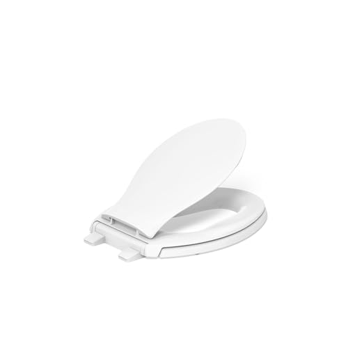KOHLER Transtions Nightlight, Toddler Potty, Ready Latch, Elongated Toilet Seat, Quiet-Close, White