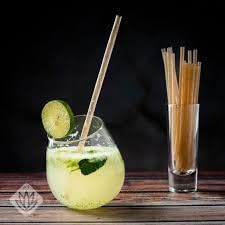 Pitillos biodegradables Penka agave negro 7.75 pulgadas miniatura 7